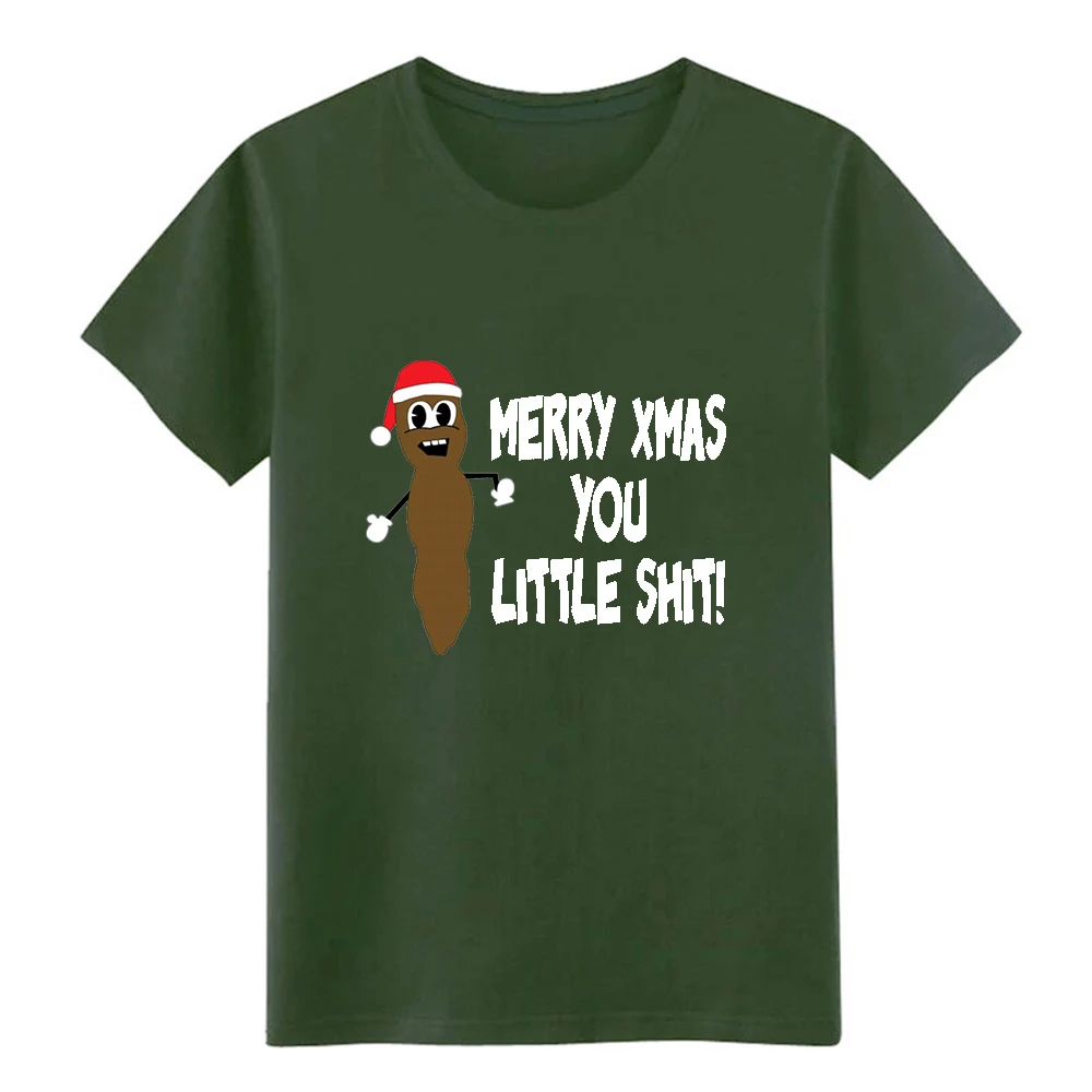 Футболка с коротким рукавом и надписью merry christmas you little shit европейский размер S-3xl
