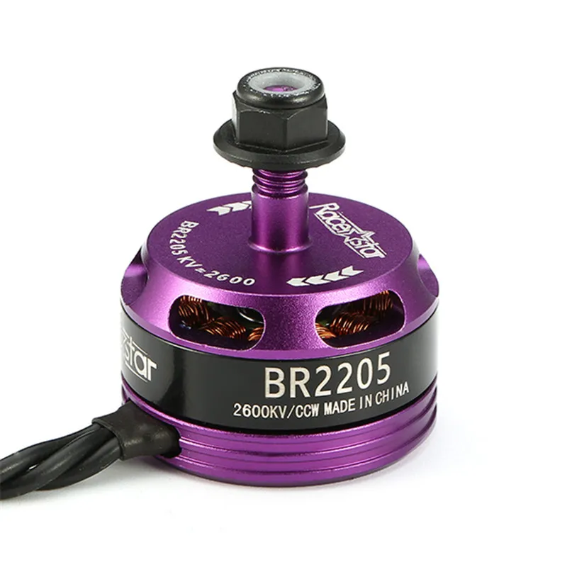 Оригинальный 4 шт. 4х Racerstar Racing Edition 2205 BR2205 фиолетовый 2600KV 2 4S бесщеточный двигатель