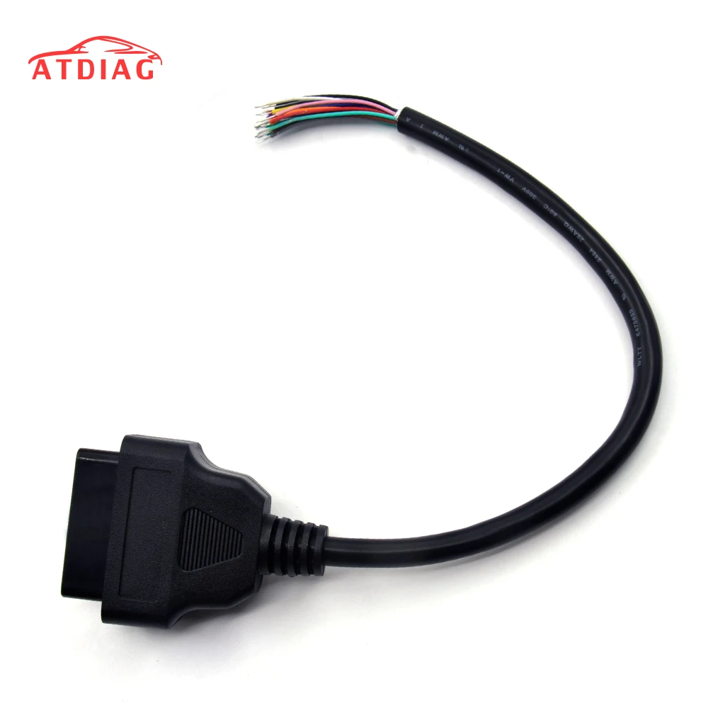 16 штырьковый разъем OBD2 для удлинительного адаптера ELM327 кабель OBDII EOBD ODB2 Pin адаптер