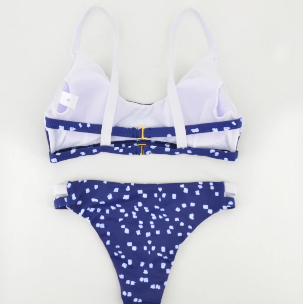 2018 Для женщин вырезать Винтаж Булавки до бикини купальный костюм Maillot De Bain низкая