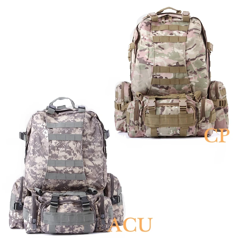 50L ACU CP Камуфляжный тактический рюкзак рюкзаки уличная спортивная сумка Походные сумки на плечо