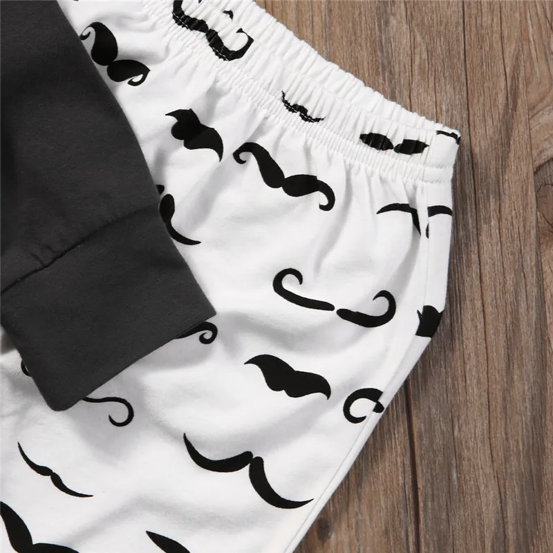 Emmababy 2017 Newborn Baby boy Clothes Set My Little Boss Long Sleeve Cotton T shirt +Pants 2PCS children Outfit Clothing | Детская