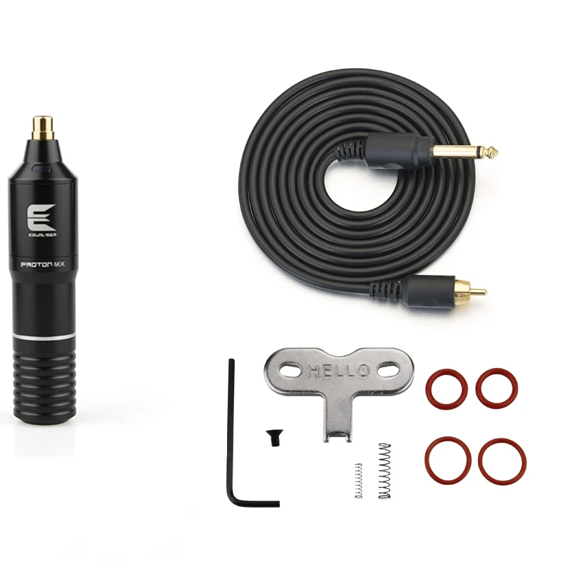 Professional Powerful Tattoo Kit Hybird Rotary Tattoo Machine Pen Motor Strong Quiet and Aurora II LCD Power Tattoo Kits