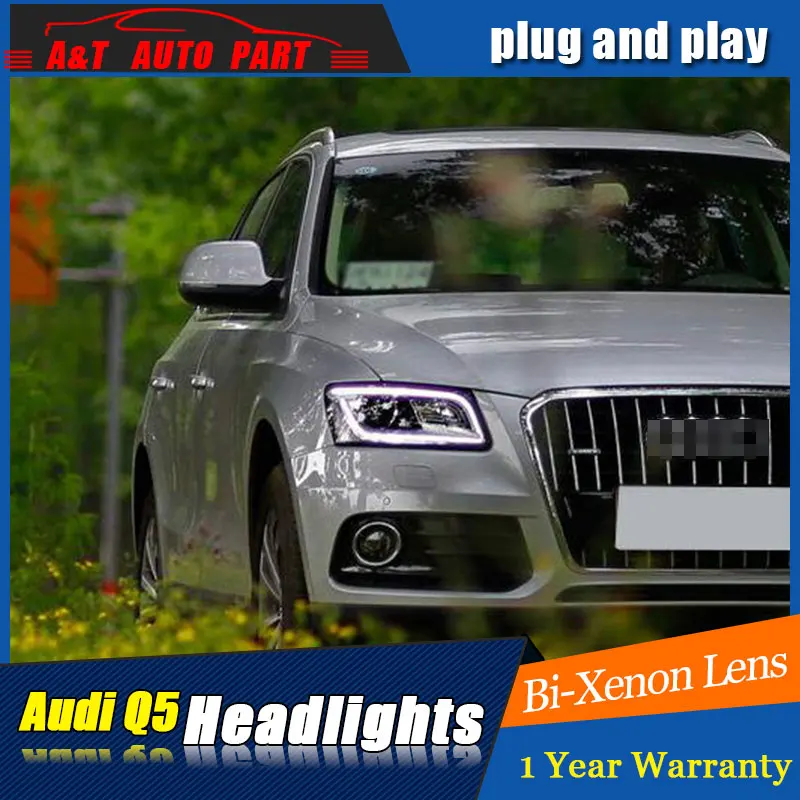 Автомобильный Стайлинг светодиодный головной светильник для AUDI Q5 s 2009 -2016 угол