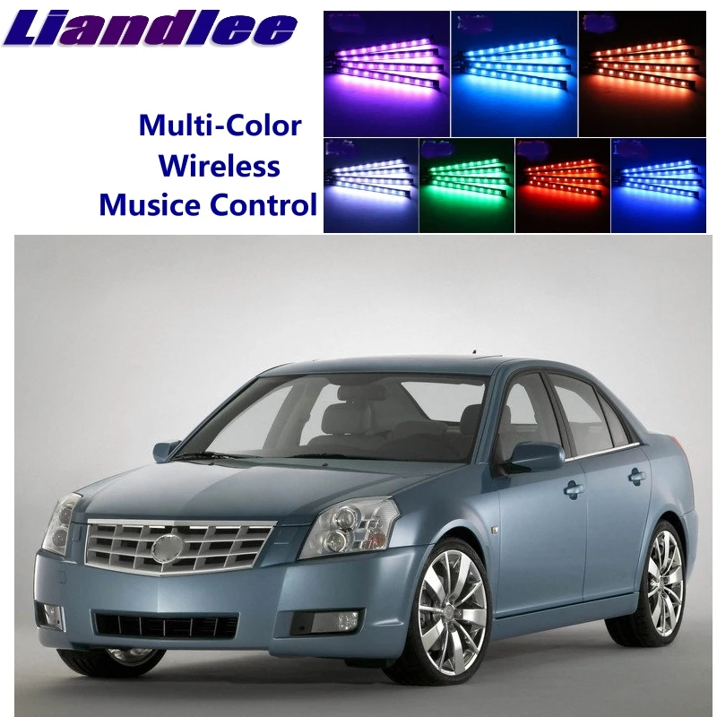 

LiandLee Car Glow Interior Floor Decorative Atmosphere Seats Accent Ambient Neon light For Cadillac BLS