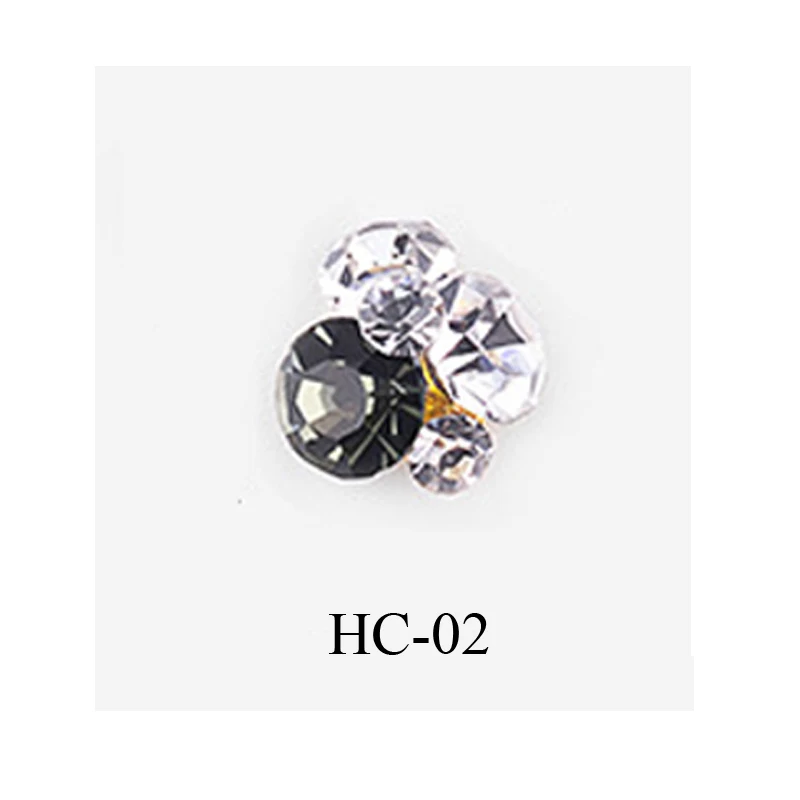 New 10pcs Crystal Bright Stones Nail Rhinestone Alloy Nail Art Decorations Glitter DIY 3D Nail Jewelry Pendant