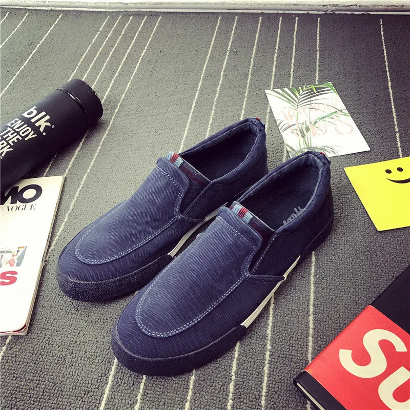 2017 Осень-кожа Повседневная Обувь Холст Мужская Резиновая Дышащая Сыщик Дизайнер