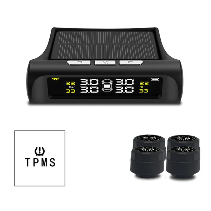 TPMS система контроля давления в шинах Солнечная энергия Универсальная