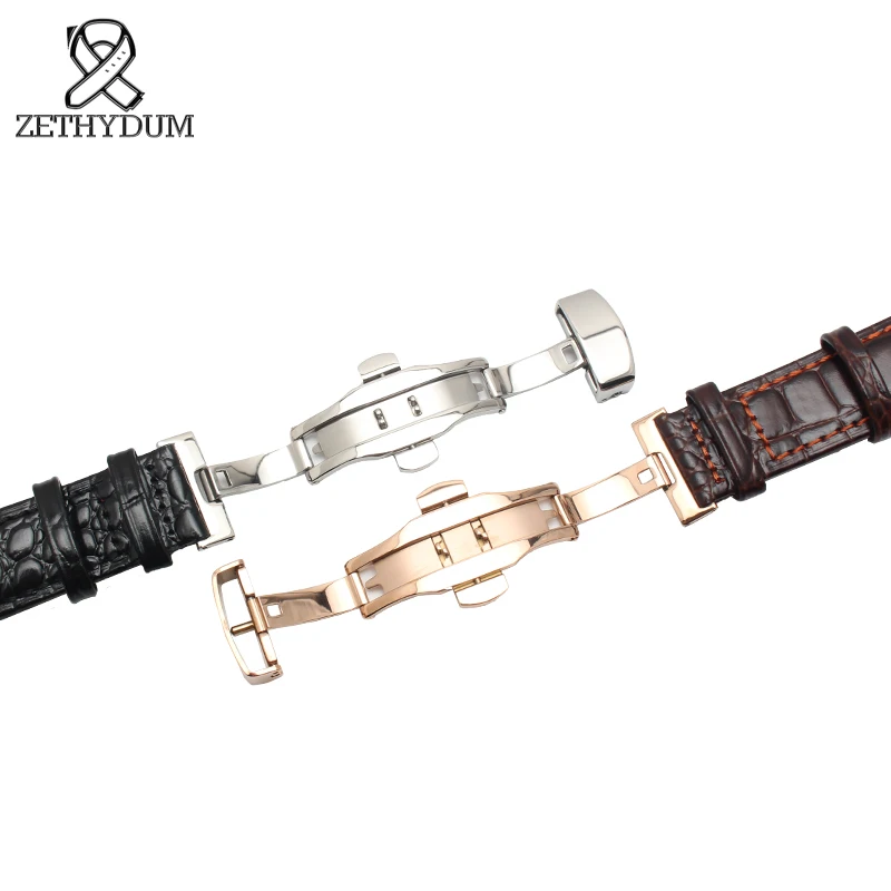 

Mens leather bracelet 14 16 18 20 22mm the crocodile leather strap watch accessories Suitable for FIYTA