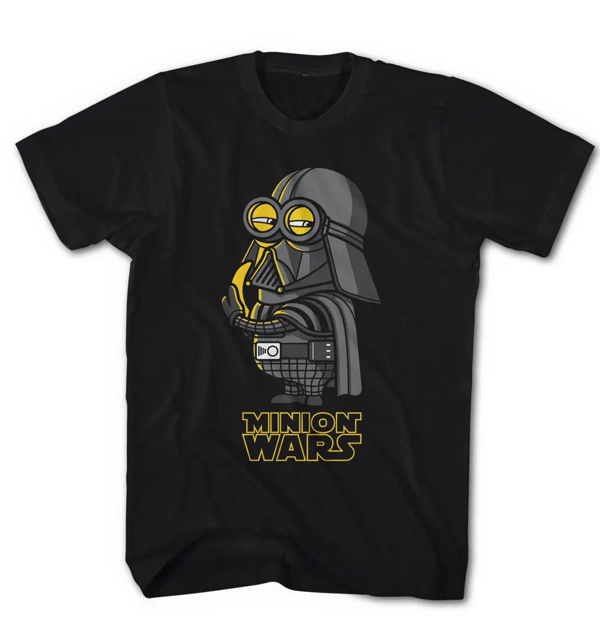 MAGLIETTA UOMO STAR Darth MINION Wars игрушечная игра новая модель mw4216 белая хлопковая Футболка с