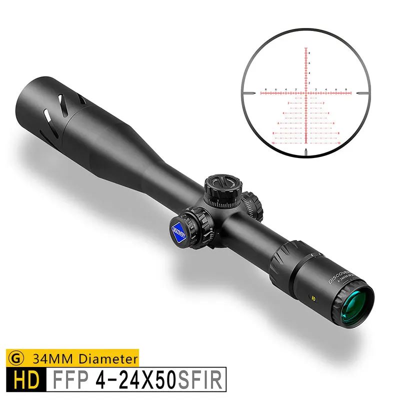 Дискавери HD 4-24X50 SFIR тактические скопы первый фокальный самолет ffp военные