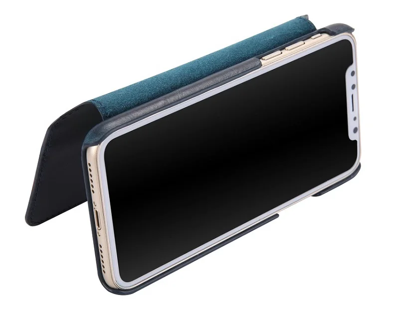 Чехол-книжка Solque из натуральной кожи для iPhone X XS Max XR, Роскошный Ретро винтажный держатель для карт, кошелек, чехол-книжка