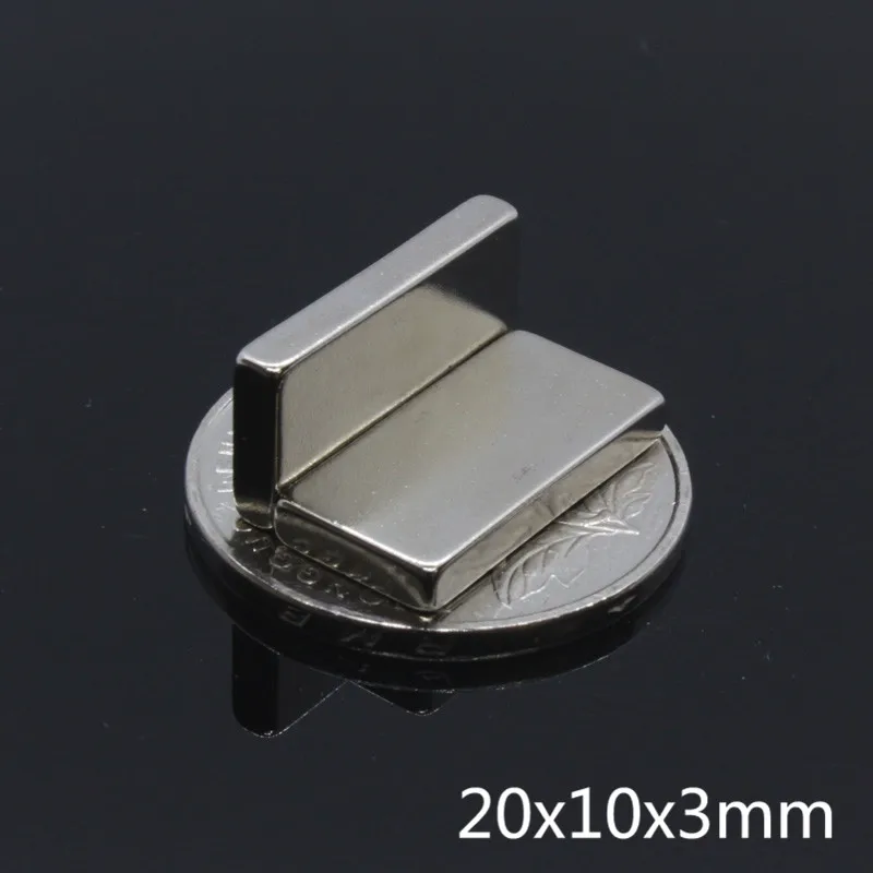 50 шт./лот F 20x10x3 мм супер сильный редкоземельный магнит 20*10*3 N35 NdFeB неодимовые