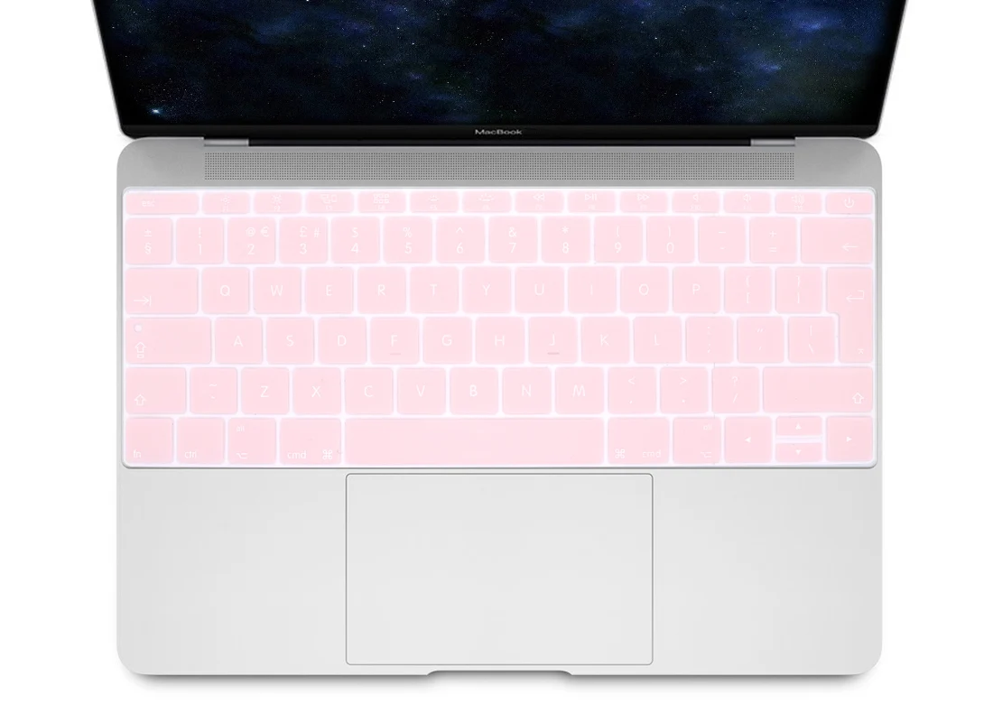 Quartz pink HRH EU/британский английский силиконовый чехол для клавиатуры для Mac New Pro 1" A1708(версия без сенсорной панели) и для Macbook 12" A1534 - Цвет: Quartz pink