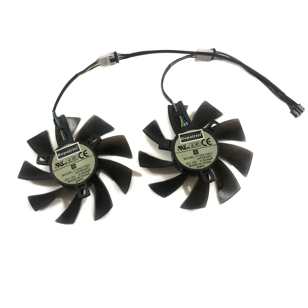 Кулер для графического процессора RX570 кулер видеокарты 2 шт./компл. 4 контакта 85 мм