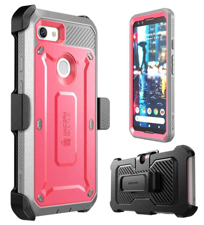 Чехол для телефона Google Pixel 3, чехол SUP, чехол UB Pro Series, прочная кобура, чехол-клипса со встроенной защитной пленкой