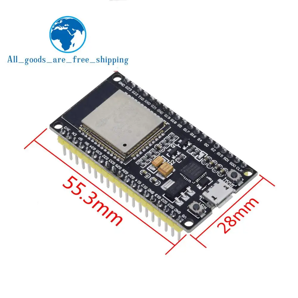 ESP32 ESP-32 ESP32S ESP-32S CP2102 беспроводной WiFi Bluetooth макетная плата Micro USB двухъядерный усилитель мощности фильтрующий модуль