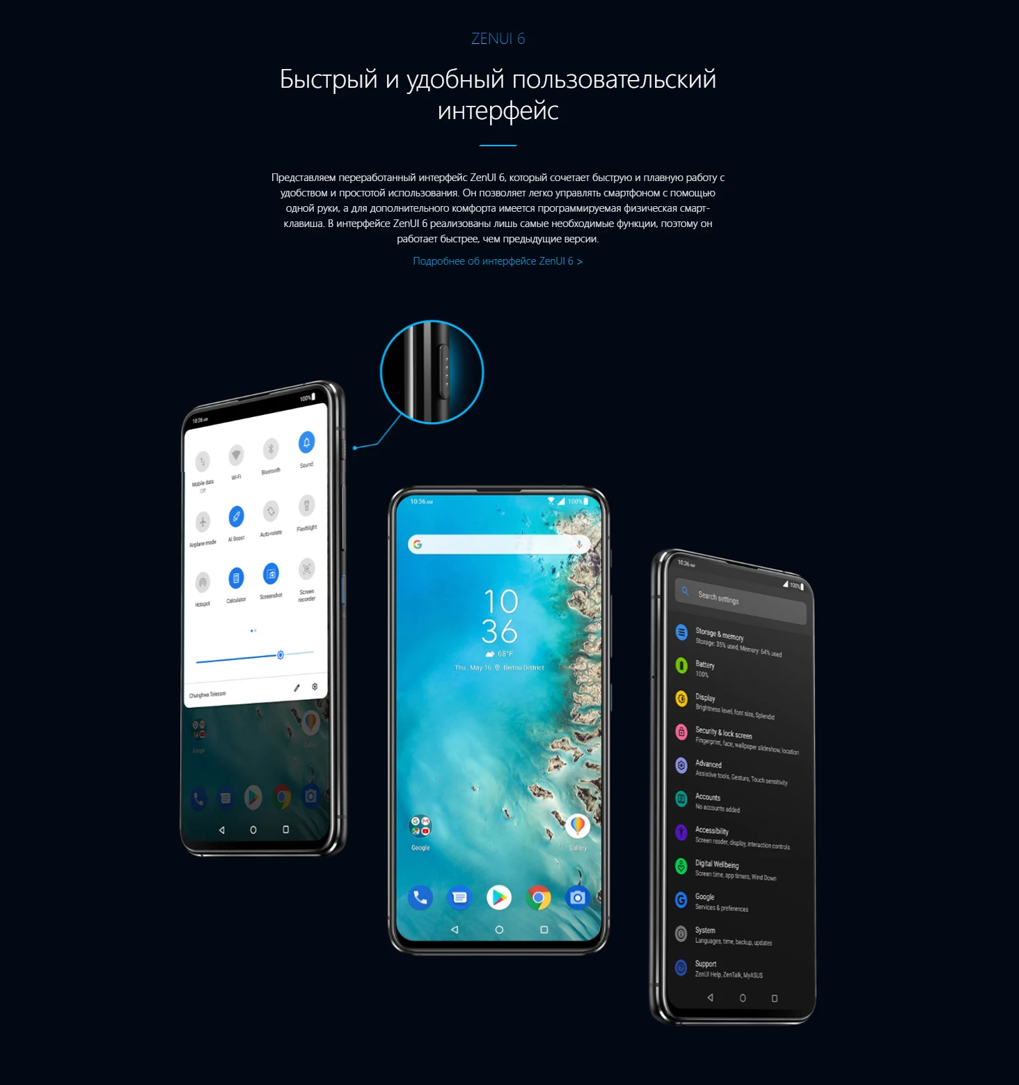 ASUS оригинальная глобальная версия Zenfone 6 ZS630KL Snapdragon 855 флип-камера 4800MP IMX586 5000 мАч Быстрая зарядка 4,0 OTA обновление