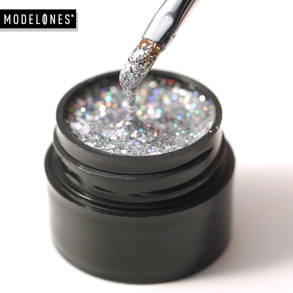 Суперплатиновый гель для ногтей Modelones суперблестящие цветные гелевые краски