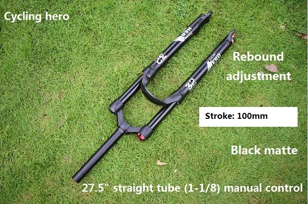27 5 inch Ход 100 мм 32 новая вилка для горного велосипеда MTB амортизационная Велосипедная вилка воздушный удар 26 27,5 29 производительность более SR EPIXON ROCK SID - Цвет: 27 5 inch
