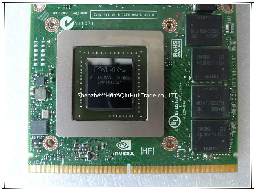 Бесплатная доставка dhl для ноутбука M6700 1KJ4N 01KJ4N N14E-Q5-A2 K5000M 4 ГБ GDDR5 MXM 3 0 видеокарта