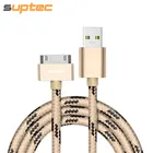 Suptec USB кабель для iPhone 4 4S iPad 2 3 iPod 30 Булавки плетеный нейлоновый Провода металлический штекер синхронизации данных USB Зарядное устройство кабель зарядки шнур
