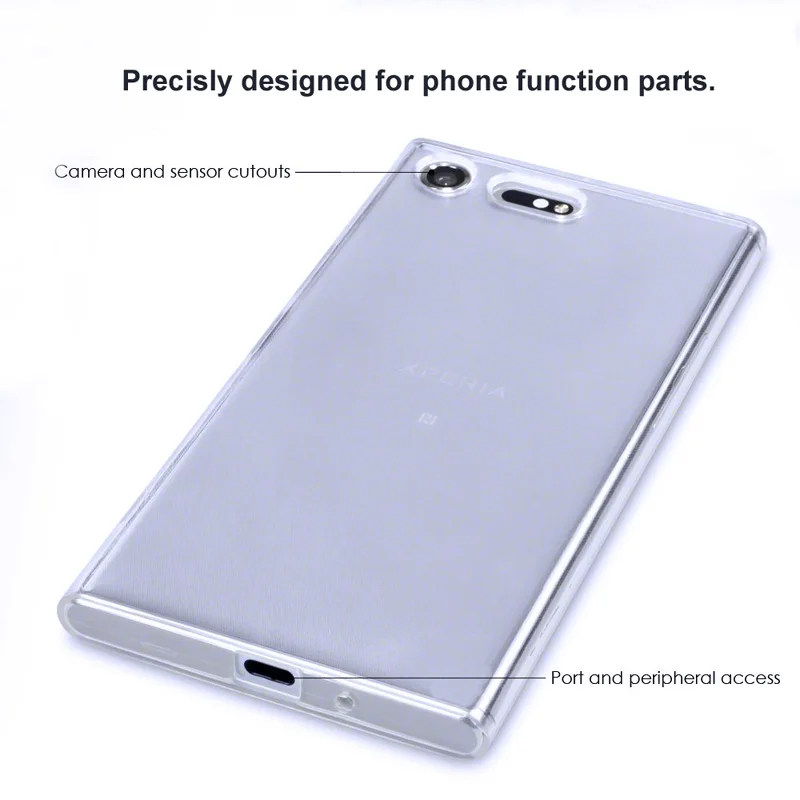 Компактный мини-чехол TOLIFEEL для Sony Xperia XZ1 XZ2 Роскошный Тонкий силиконовый чехол из