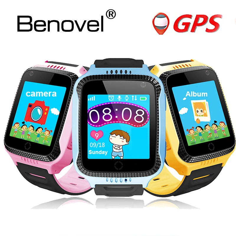 Benovel Q528 Y21 Сенсорный экран GPS ребенок Смарт часы с Камера Освещение местоположения