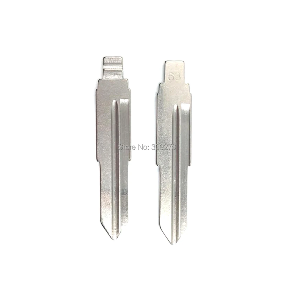 

10 шт./лот, металлическое полотно дистанционного ключа KD типа #63 для Chery QQ6 NO. 63 лезвия