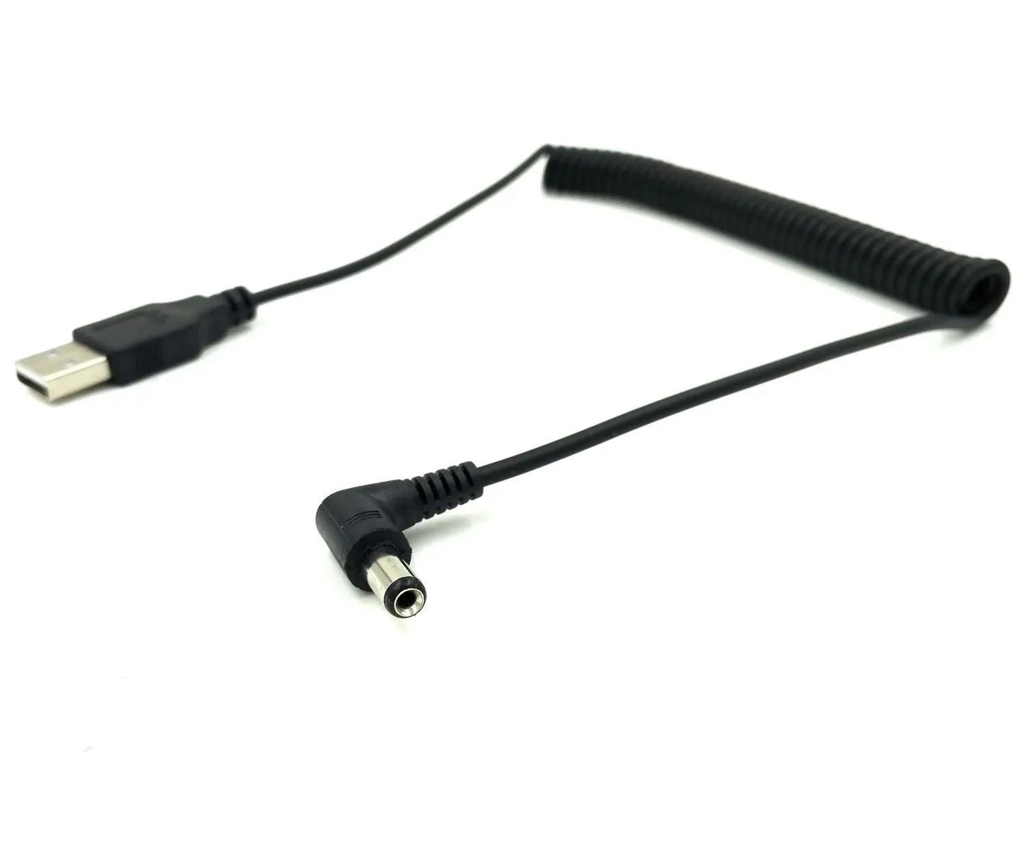 USB к DC5.5 * 2 1 Мужской кабель телескопическая Весна 5V2A ток шнур питания зарядный 5