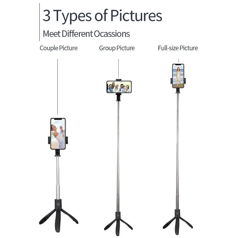 EDAL Универсальный мини Bluetooth селфи палка штатив выдвижной монопод для iPhone Xiaomi SamSung