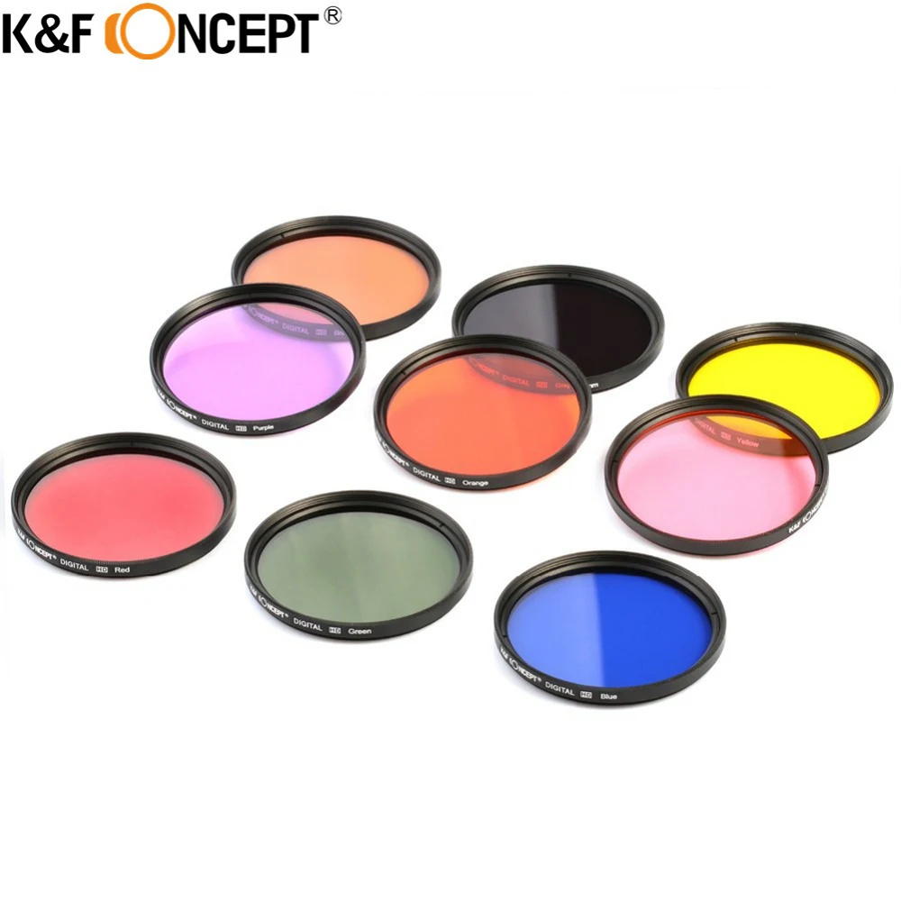 K &amp F CONCEPT 52/58/67 мм 18 шт. набор градиентных и полноцветных фильтров для объектива
