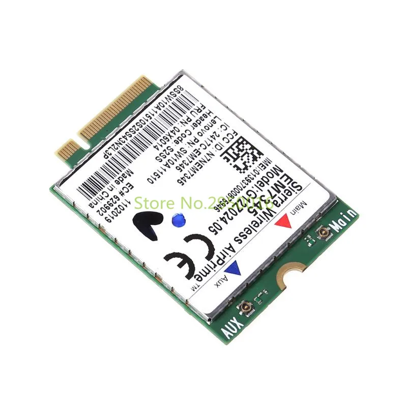Беспроводная карта EM7345 4G LTE 100 Мбит/с для Lenovo Thinkpad 04X6092 04X6015 04X6014 Sierra WWAN Card C26 |