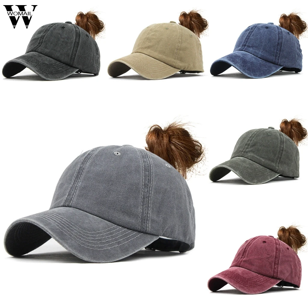 Женская бейсбольная кепка Womail женские бейсбольные кепки с хвостиком пучковые