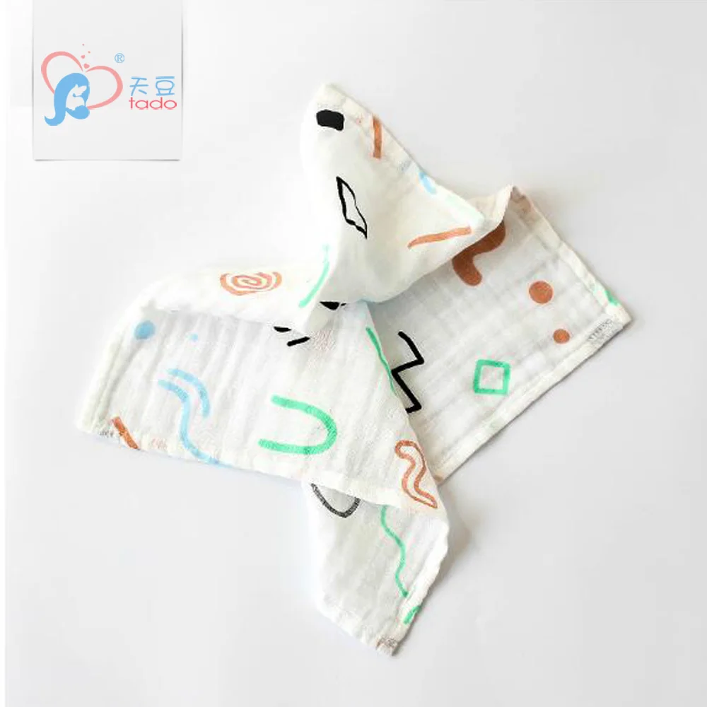 Китайская Фабрика Муслин Детские Одеяла Пеленание Обертывания 35*35 см хлопок