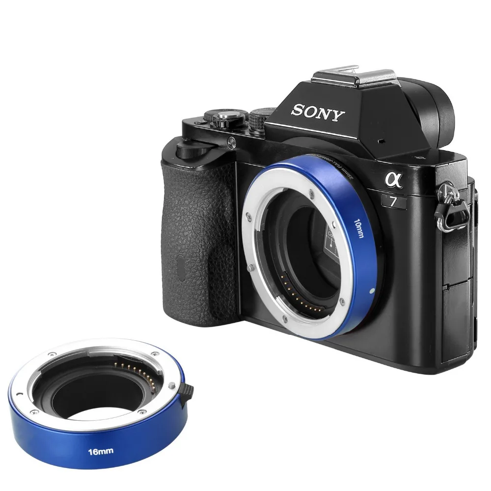 Металлический удлинитель Neewer для макросъемки с автофокусом 10 мм и 16 SONY