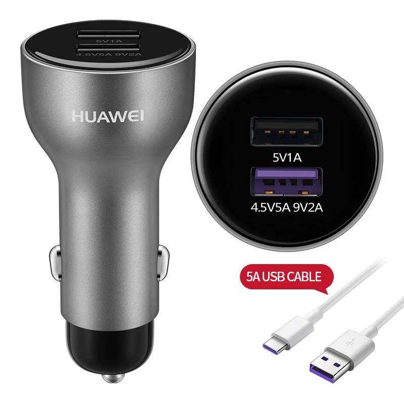 silver huawei Автомобильное устройство для быстрой зарядки интеллигентая(ый) Быстрые зарядные устройства 27,5 W 4,5 V 9V 5A Тип-C кабель для samsung Iphone супер Зарядное устройство AP38 - Тип штекера: silver