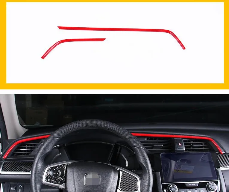 Автомобильный Стайлинг молдинги для Honda civic 10-2016 панель передач/Центральное