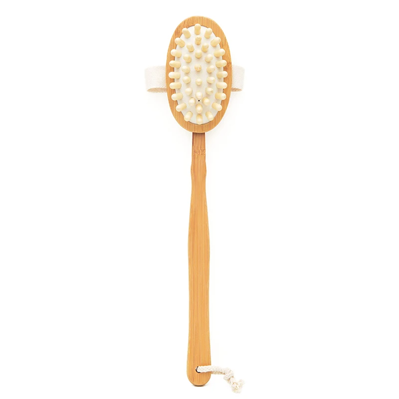 

Detachable natural sauna slimming skin care massage long handle bath brush, body back easy essential oil cleaning bath brush