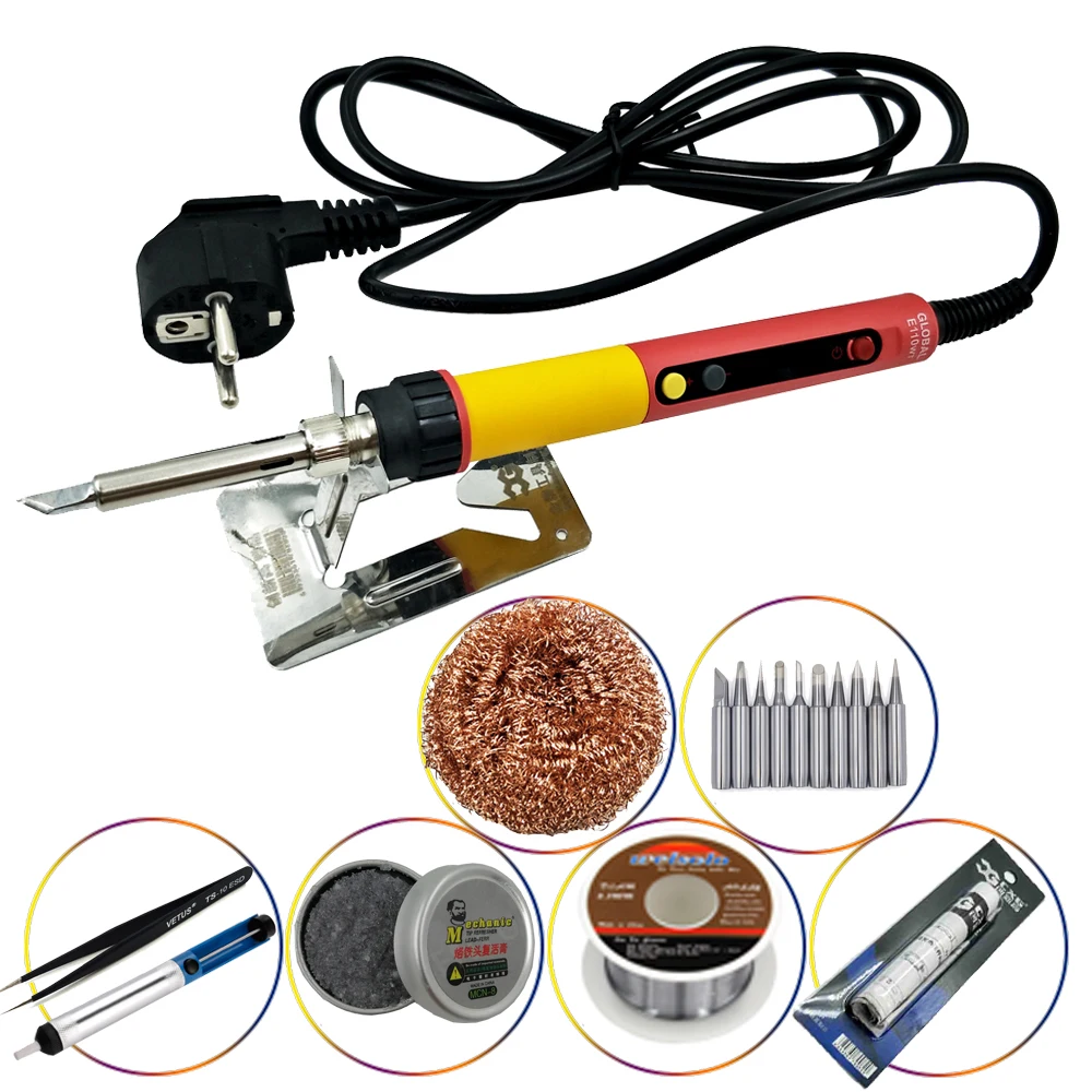 

CXG E110WT LED Digital Adjustable Electric Soldering Iron Constant Temperature Soldering Station Heater Electric Soldering Iron