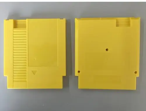 Желтый цвет 72 шпильки игровой картридж Замена пластиковый корпус для NES |