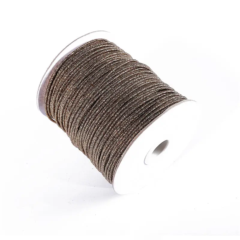 Light Brown 5 м 2 мм мягкая алюминиевая проволока обернутая металлическая нить для серьги ожерелье украшения для волос украшение ручной работы принадлежности для шитья нить - Цвет: Light Brown