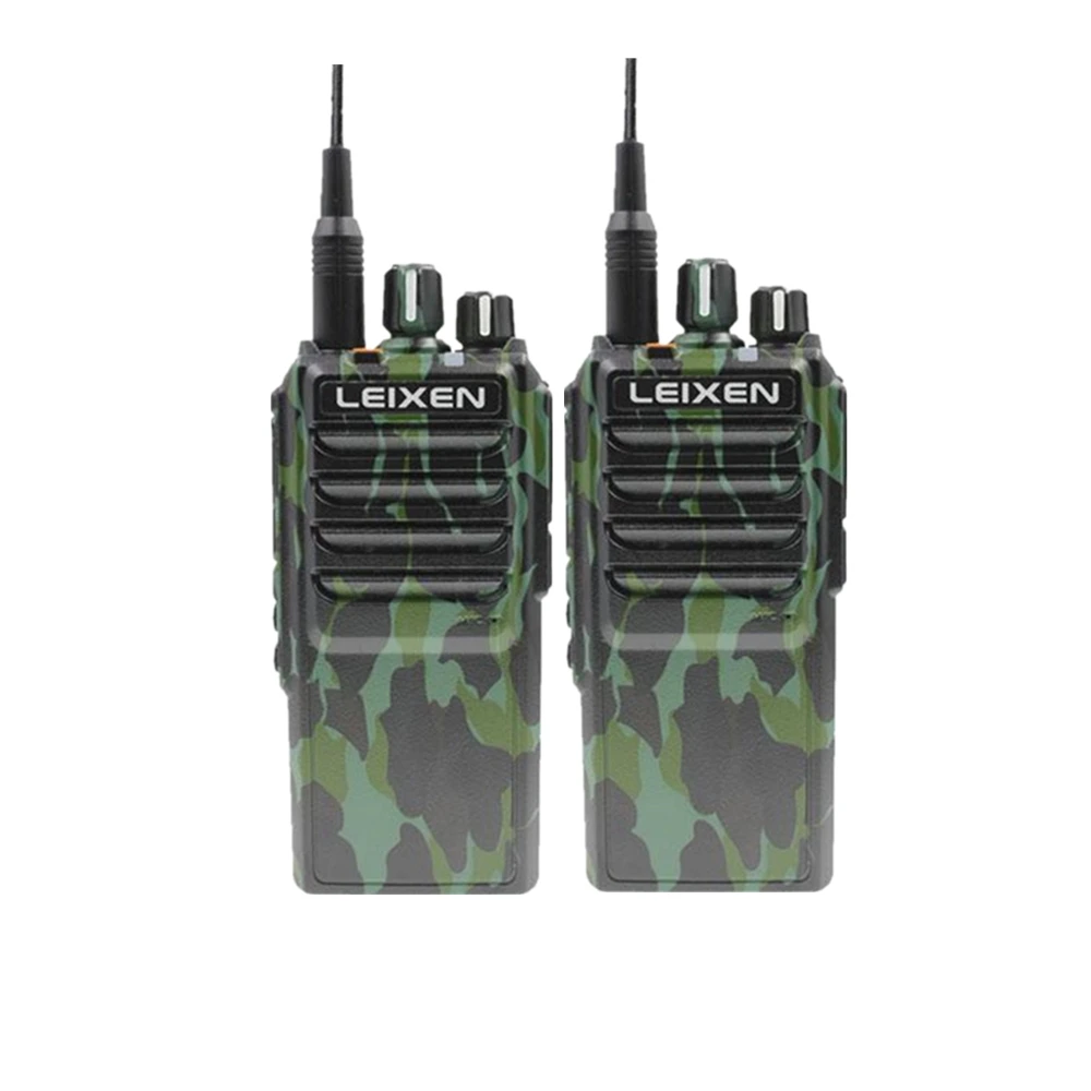 Camouflage pair Высокая мощность LEIXEN VV-25 25 ватт дальний walkie talkie с 12,6 в 4000 мАч батарея - Цвет: Camouflage pair