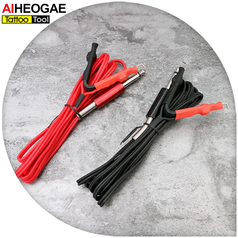 Тату-машинка поставить на открытом воздухе Силиконовый Клип шнур 2 Цвета