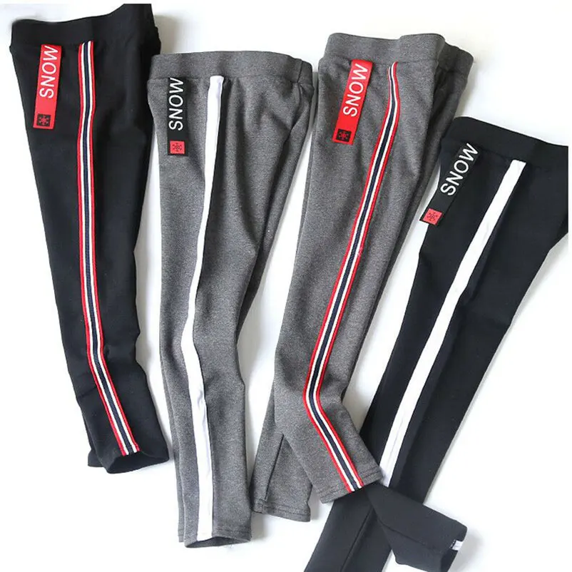 Новые детские штаны для детей 4-12 лет, зимние плюшевые теплые штаны для девочек, детские спортивные длинные штаны, утепленная детская верхняя одежда