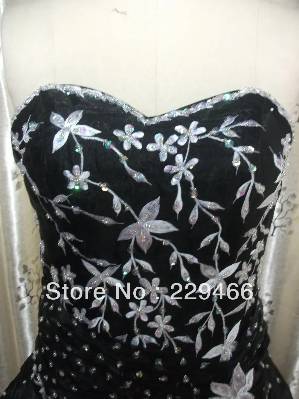 Free shipping 2013 new arrivel elegent black organza sweethert party dress /evening | Свадьбы и торжества