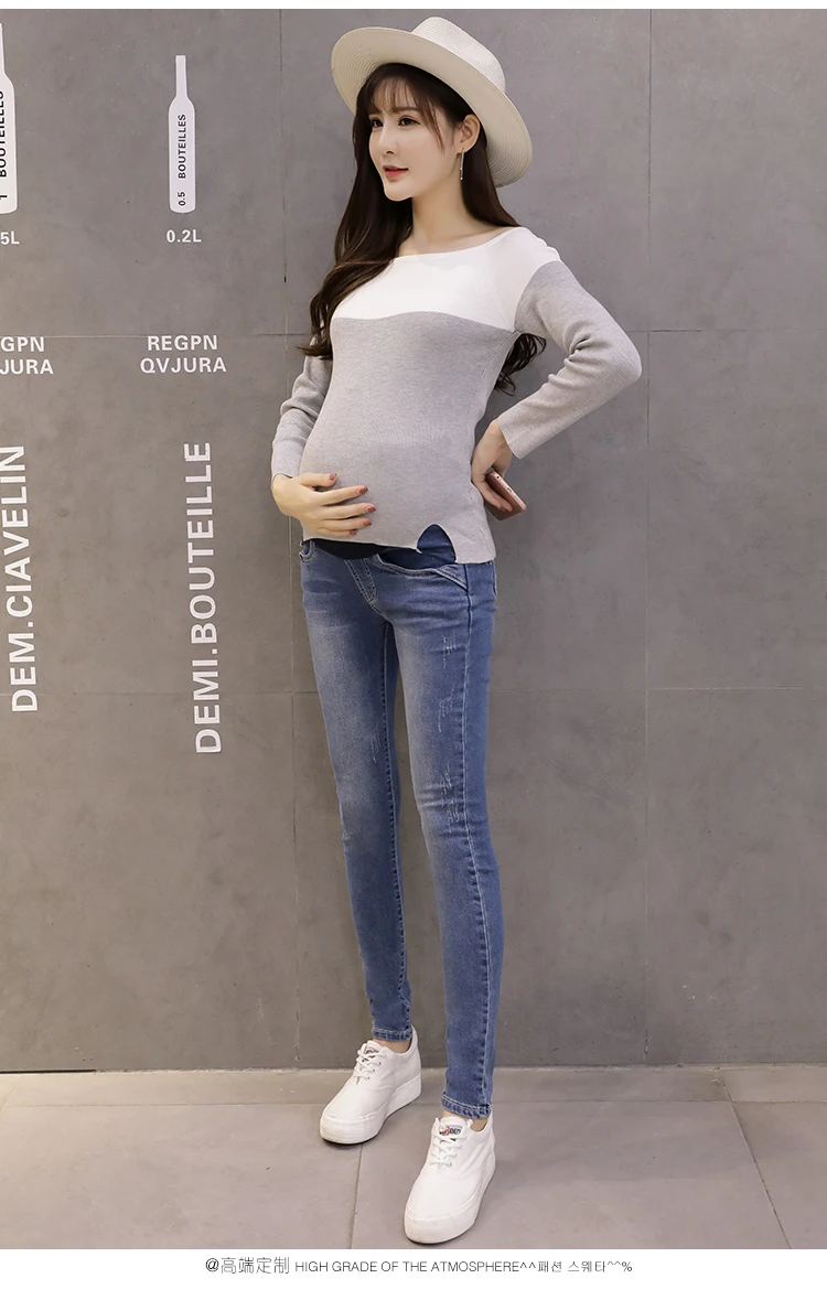 Fdfkalk 2018 Новые Брюки для беременных джинсы Одежда женские F60|maternity jeans|maternity jeans