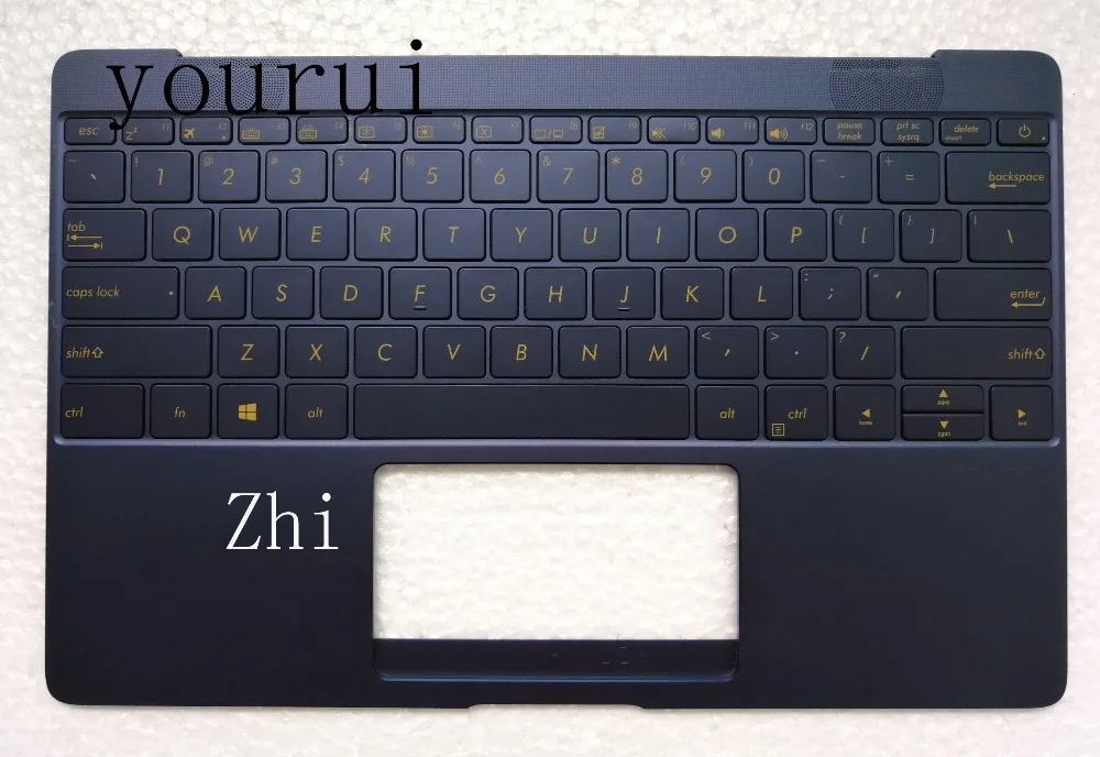 Jual Yourui Baru Asli Untuk ASUS ZenBook UX390 UX390UA Biru Keyboard Dengan Tempat Berteduh Atas Case Cover