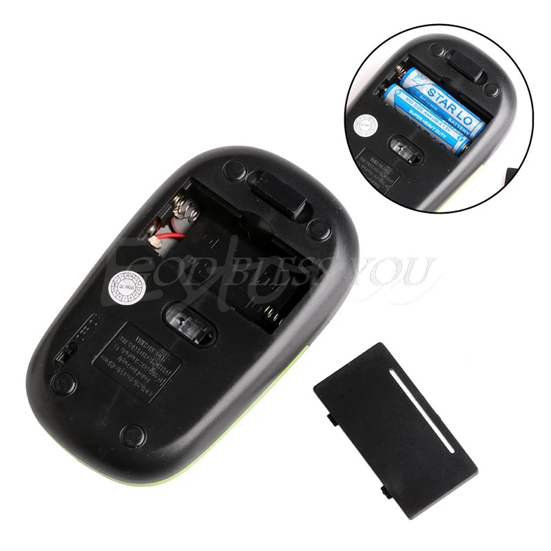 Ультратонкая Беспроводная оптическая мышь Mini USB 2 4G 4 ГГц 1600 DPI Прямая