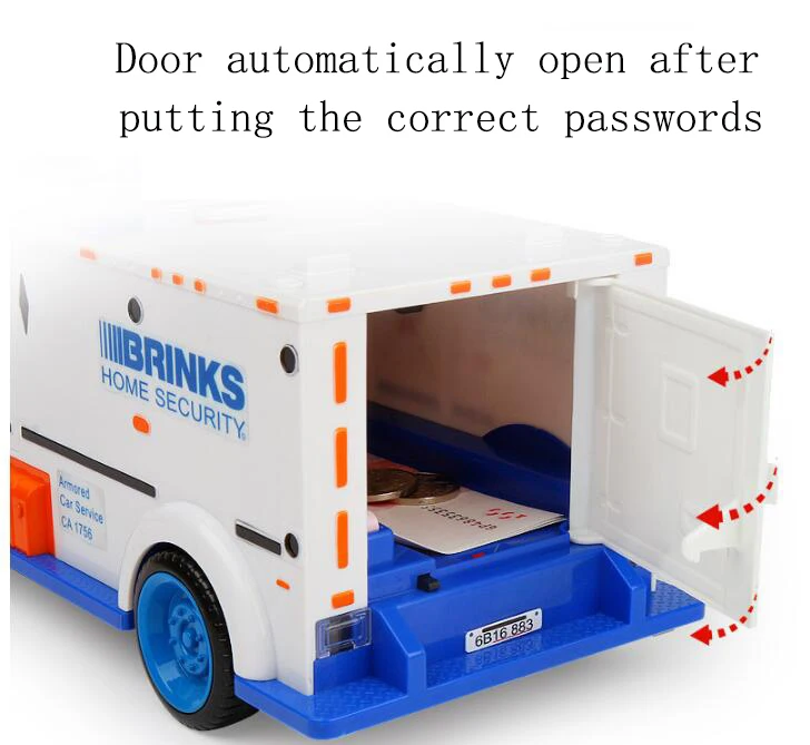 1 шт. бронированный автомобиль дизайн наличные автоматически Копилка монеты